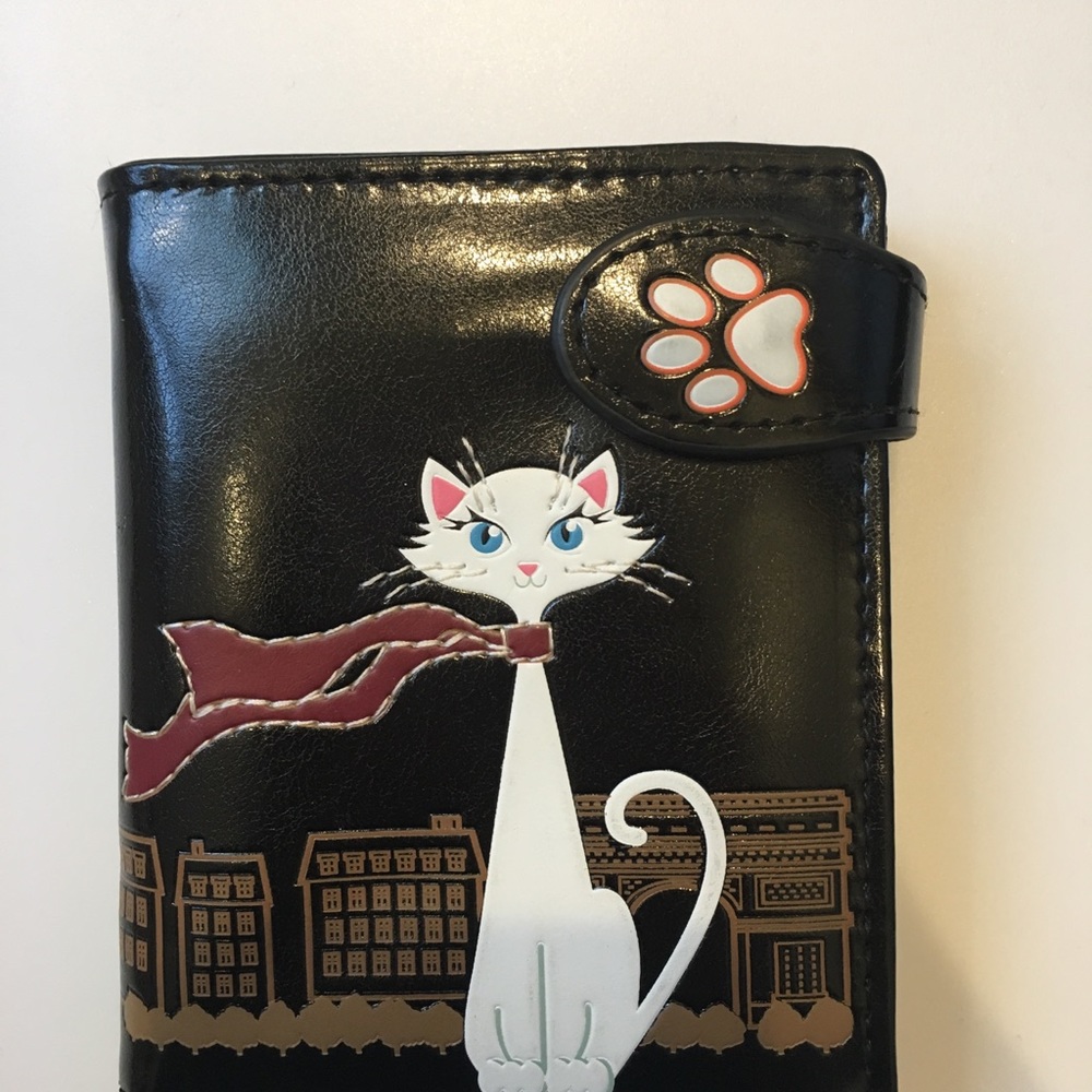 SHAGWEAR Canada Wallet Cat Paris Black